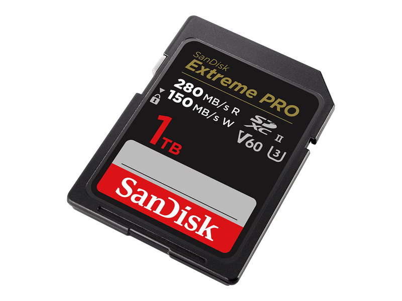 Sandisk extreme pro - flash memory card - 1TB - video class v60 / uhs-ii u3 / class10 - sdxc uhs-ii-null
