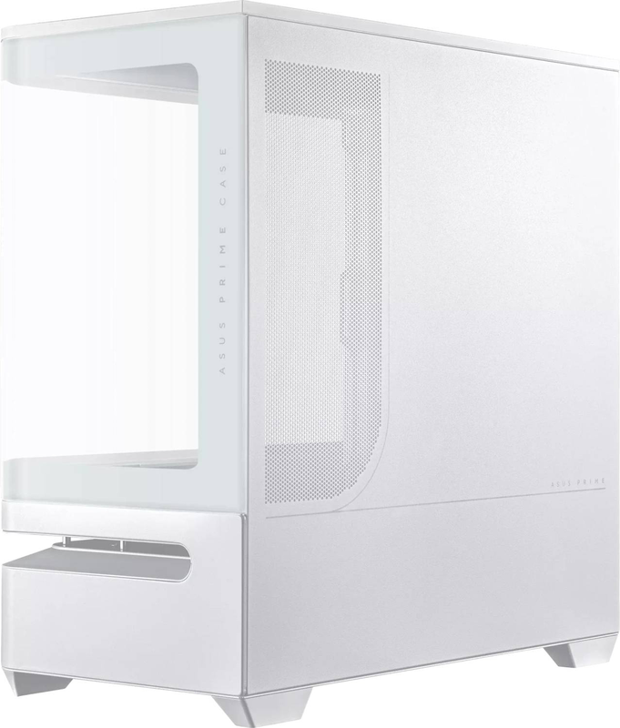 Asus prime ap202 argb microatx pc case curved tempered glass 3x 120mm argb fans GPU 420mm white-null