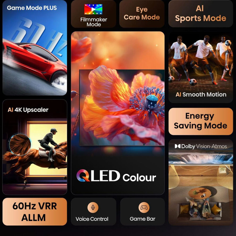 Hisense smart TV 43" 4k QLED e7q-null