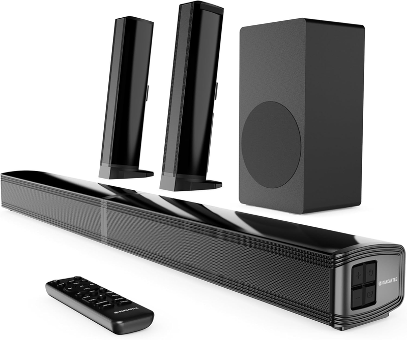Majority soundbar sb80 xtra split 2in1 bar/speakers 200w 2.1 with sub,bt,HDMI,USB (oakcastle), , medium-null