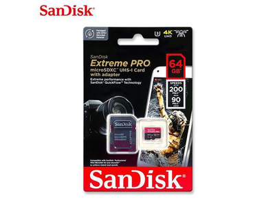 Sandisk extreme pro microsd 64GB 200mb/s, , medium