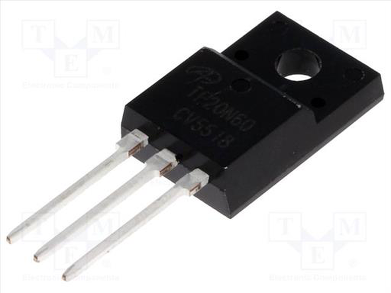 Transistor n-mosfet 600v 12a to220f, , medium-null