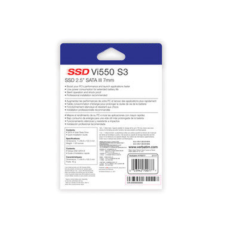 SSD internal vi550 s3 1TB 2.5'' sata III 7mm verbatim image number null
