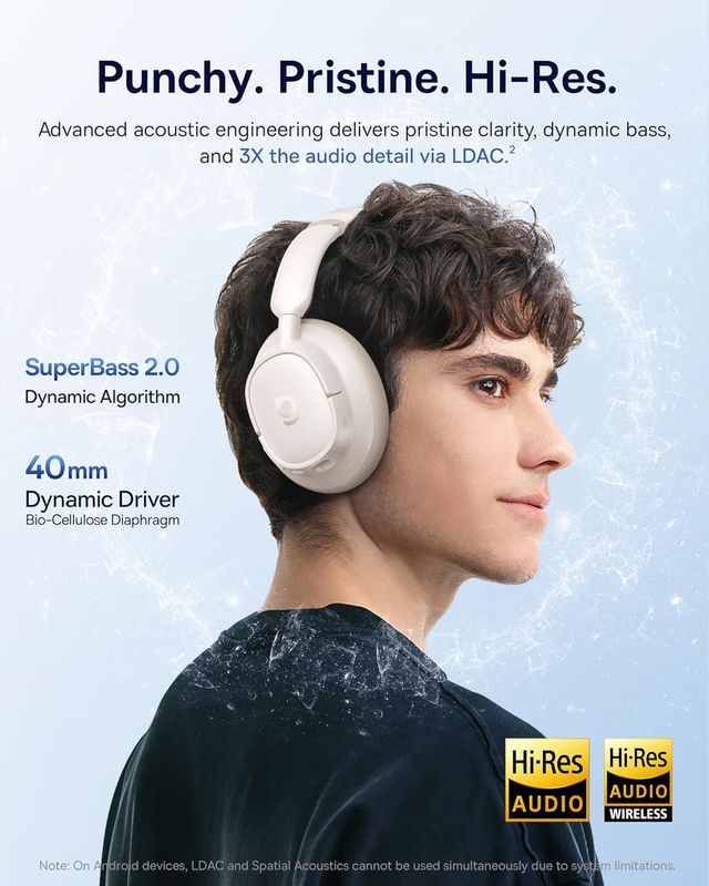 Baseus headphones over ear anc bass bh1 nc white, , medium-null