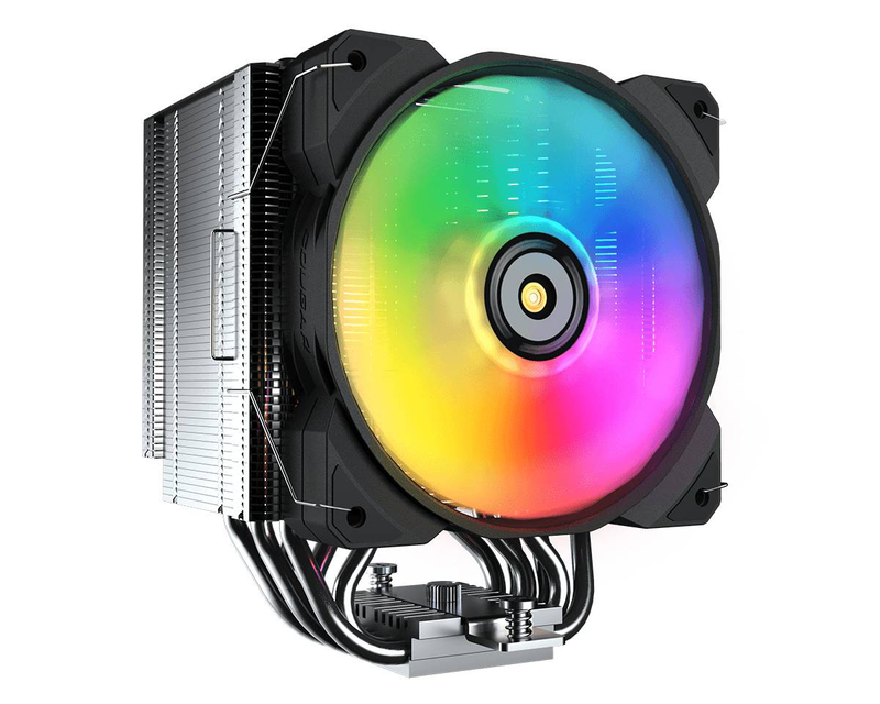 Cougar forza 85 argb cgr-fza85-argb single-tower CPU cooler 6 heatpipes 120mm argb fan intel AMD am5 black-null