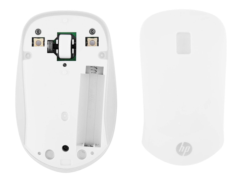 Hp 410 slim / mouse / right and left-handed / 3 buttons / wireless / bluetooth 5.0 / white, matte finish / for laptop 15, 15s, , medium-null