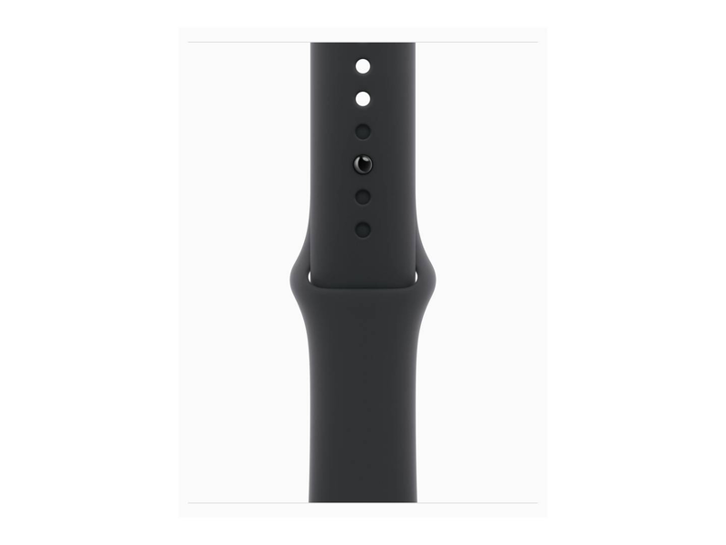 Apple watch series 11 (gps) / 42 mm / jet black aluminium / smart watch with sport band / fluoroelastomer / black / band size: m/l / 64GB / Wi-Fi 4, uwb, bluetooth / 30.3 g, , medium-null