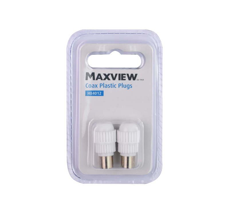 Maxview h84012 TV coaxial plastic plugs, , medium-null