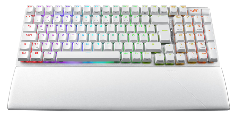 Asus rog strix scope II 96 wireless gaming keyboard 96% hot-swap rog nx tri-mode rgb german qwertz white-null