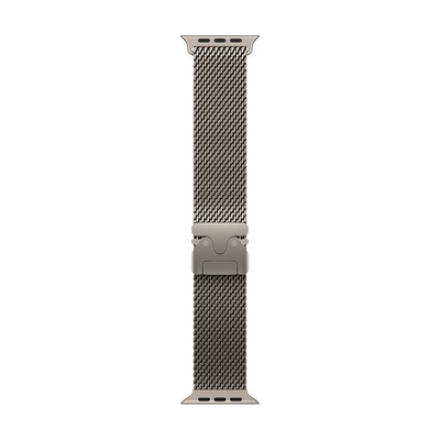 49mm titanium milanese loop natural large, Natural, medium