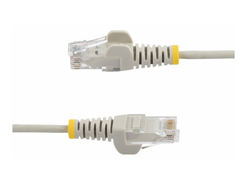 Startech.com 10m gray slim cat6 ethernet cable, snagless, 28awg, lszh / patch cable / rj-45 (m) to rj-45 (m) / 10 m / 3.6 mm / utp / cat 5/5e/6 / ieee 802.3bt / halogen-free, snagless / grey-null