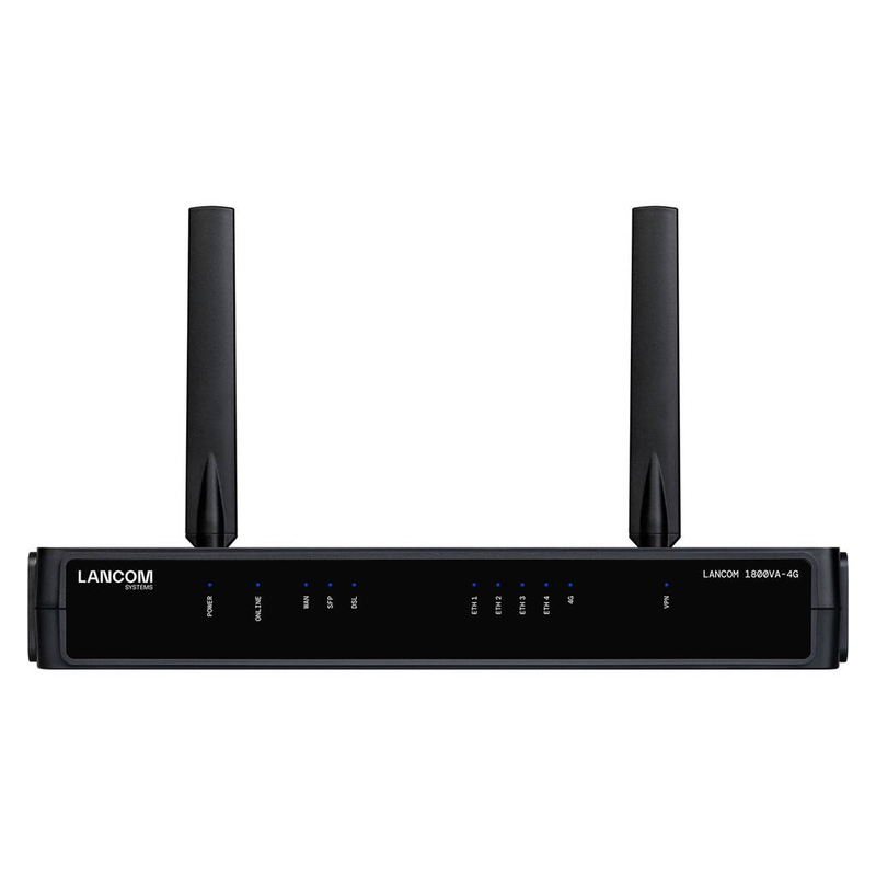 Lancom 1800va-4G eu sd-wan voip gateway vdsl2 adsl2+ 4G lte gigabit business router firewall ipsec vpn white-null