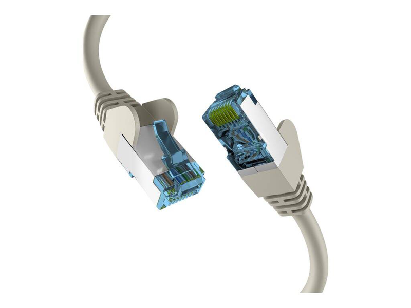 Efb-elektronik - patch cable - rj-45 (m) to rj-45 (m) - 1.5 m - 6 mm - s/ftp, pimf - cat 7 (cable) / cat 6a (connectors) - booted, halogen-free, molded, stranded, anti-kink sleeve, 10 gigabit ethernet, pin assignment: 1:1 - grey-null