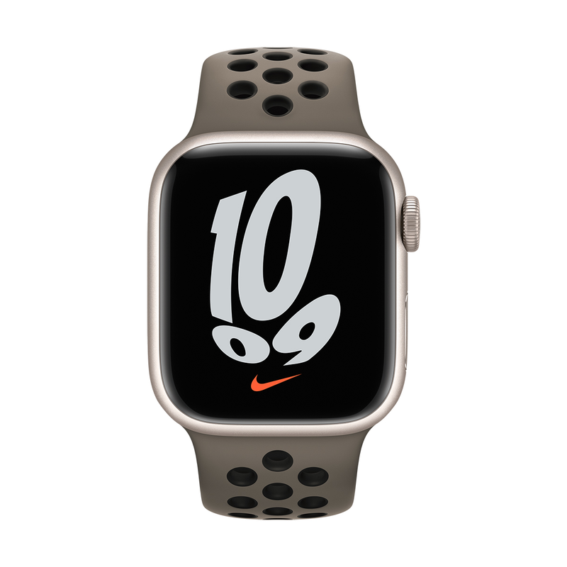 41mm olive grey/black nike sport band image number null
