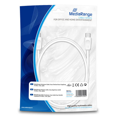 Mediarange antenna cable coax plus 1.5m