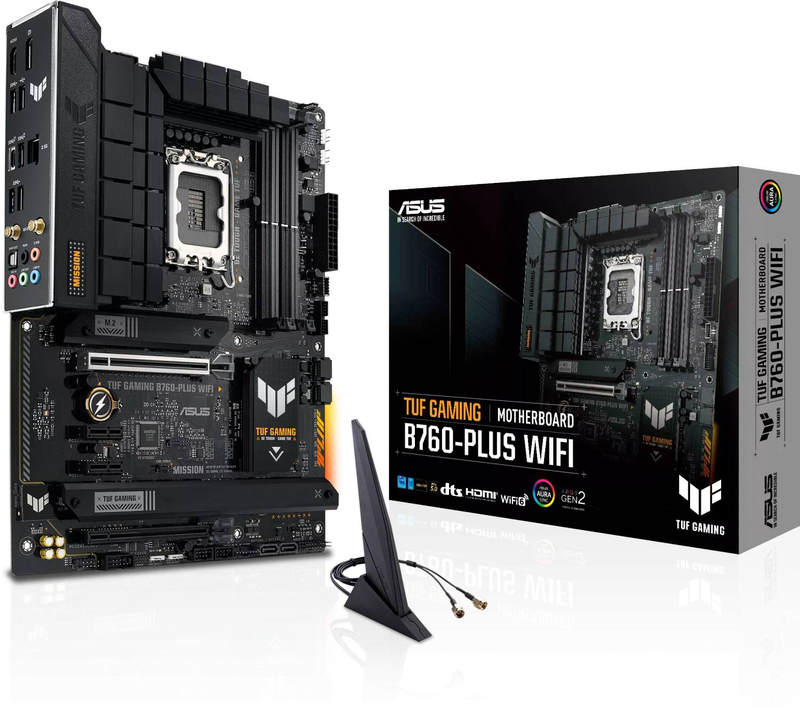 Asus tuf gaming b760-plus Wi-Fi lga1700 atx motherboard ddr5 Wi-Fi 6, , medium-null