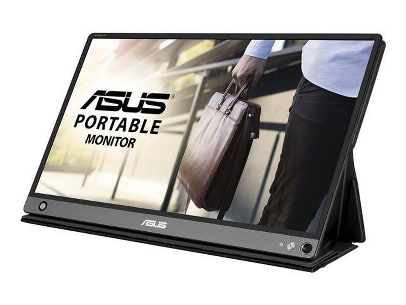 Asus zenscreen go mb16ahp 15.6" full HD 1920x1080 ips portable monitor 7800mAh battery 4hrs USB-c micro HDMI tri-pivot smart case black-null