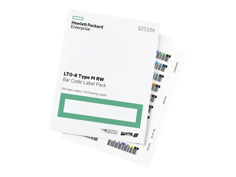 Hpe lto-8 ultrium rw bar code label pack / bar code labels, , medium-null