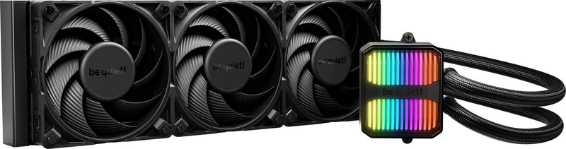 Be quiet! Silent loop 3 360mm argb aio liquid CPU cooler 3x120mm silent wings 4 pwm intel AMD tr5 black-null