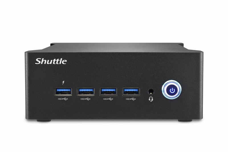 Shuttle xpc nano nt10h5 ai pc barebone mini pc core ultra 5 125h arc graphics quad 4k no ram no SSD no os black-null