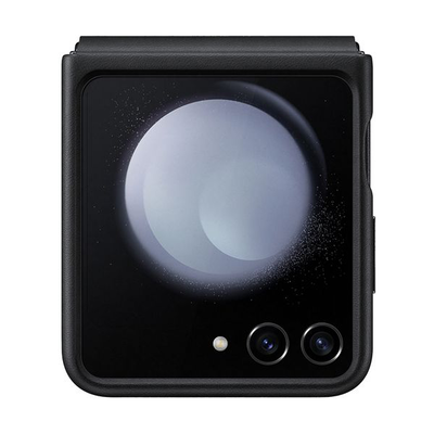 Galaxy z flip5 flap eco leather black