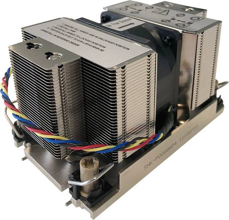 Supermicro snk-p0088ap4 2u active CPU heatsink socket lga4677 4th Gen xeon scalable x13 350w pwm fan-null