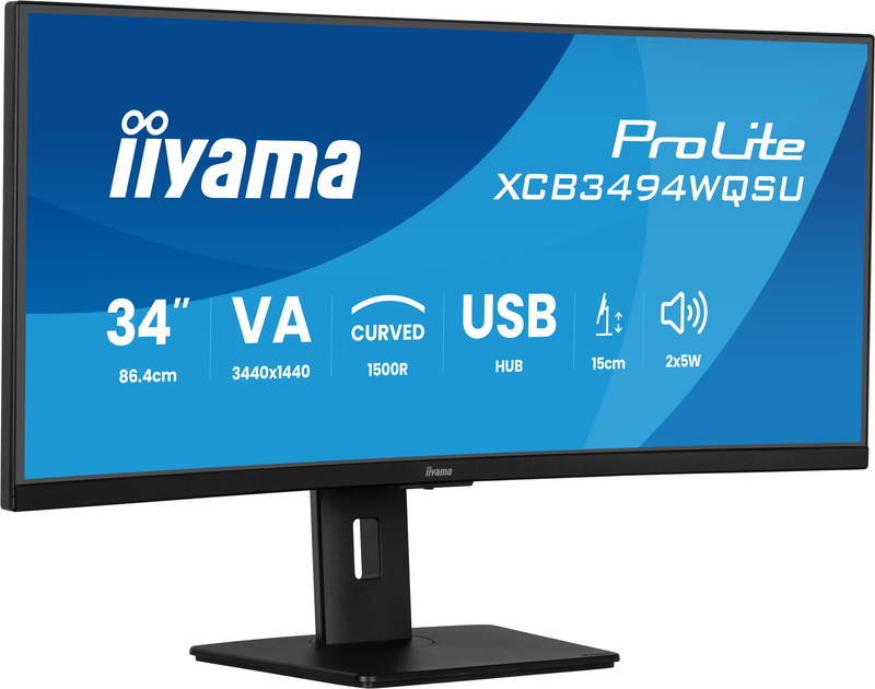 Iiyama prolite xcb3494wqsu-b1 34" monitor va curved 120hz uwqhd 3440x1440-null