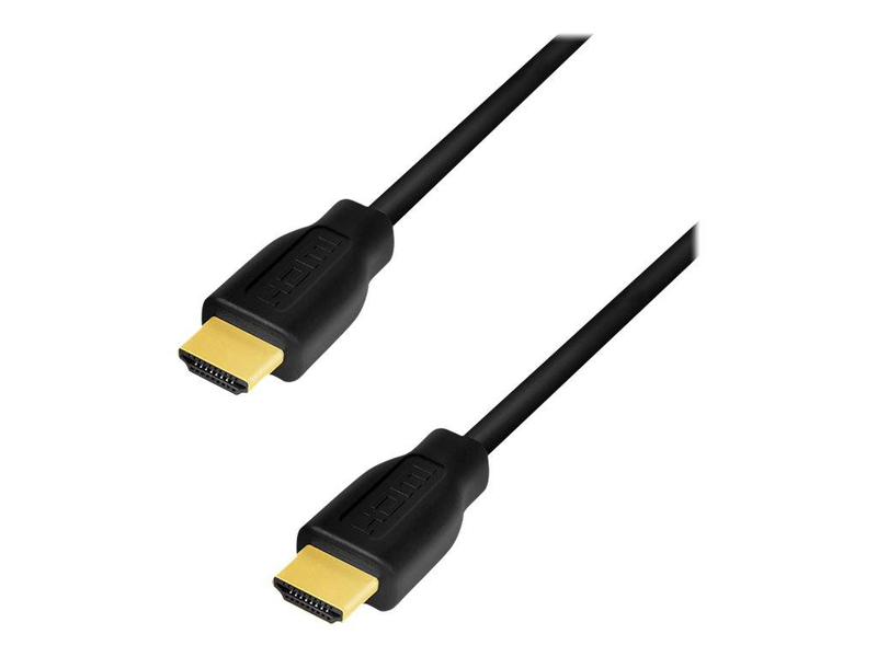 Logilink / premium high speed / HDMI cable with ethernet / HDMI male to HDMI male / 3m / double shielded / black / 4k60hz (3840 x 2160) support, , medium-null