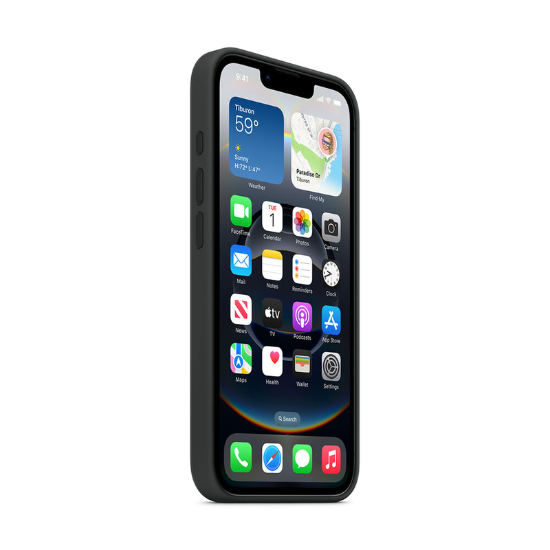 iPhone 16e silicone case black-null