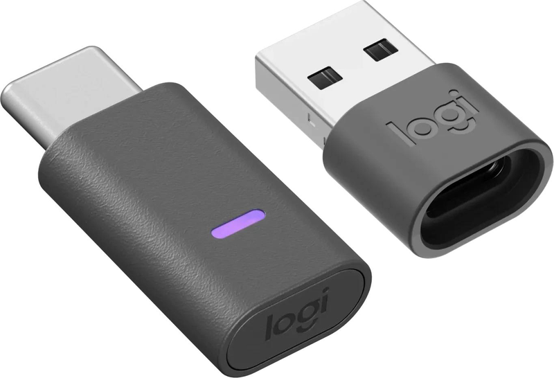 Logitech zone wireless 2 es business headset rose microsoft teams certified adaptive anc on-ear bluetooth USB-c receiver USB-a adapter ai noise cancelling dual mic 40mm, , medium-null