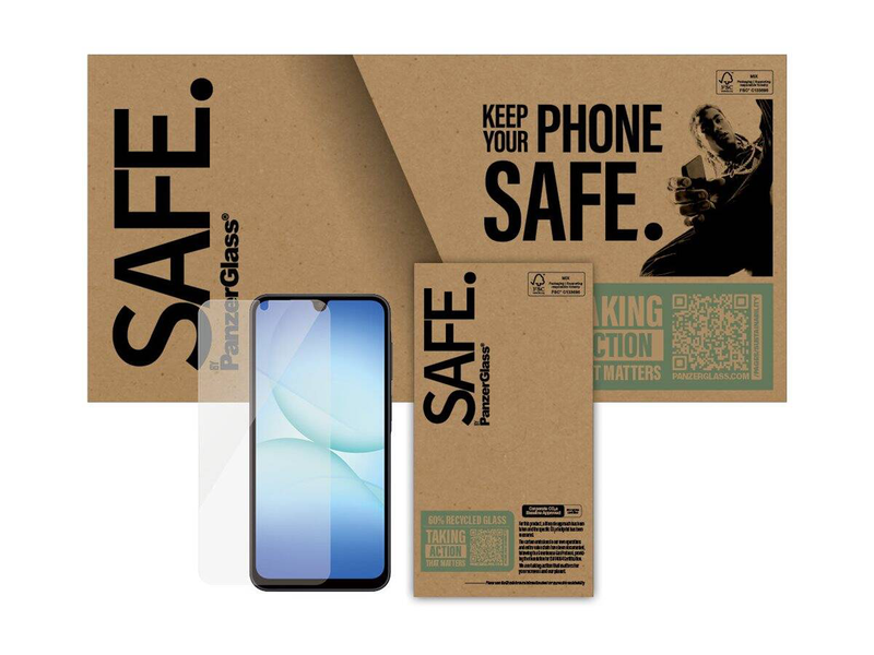Safe / by panzerglass / screen protector for mobile phone / ultra-wide fit / glass / for samsung galaxy a26, , medium-null