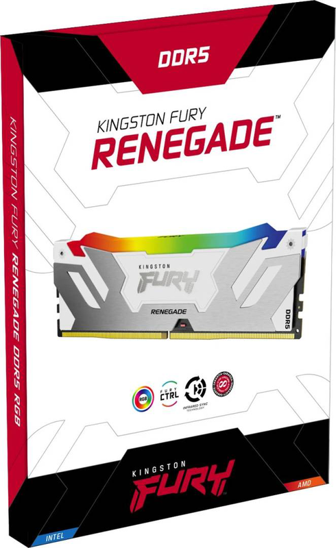 Kingston fury renegade rgb 32GB ddr5 6400mt/s cl32 desktop memory white-null
