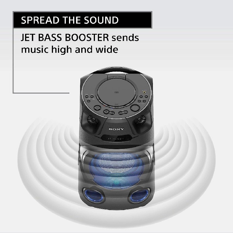 Sony mhcv13 bluetooth megasound party speaker black, , medium image number null