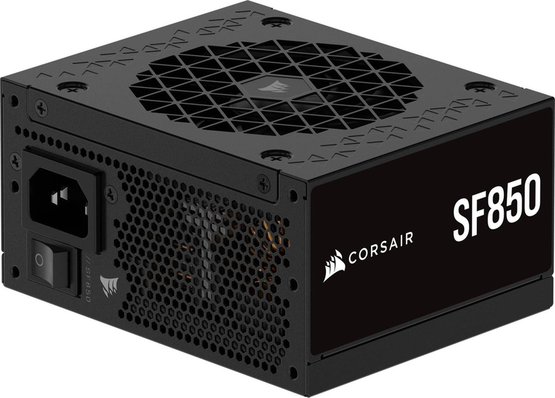 Corsair sf850 850w sfx atx 3.1 psu 80 plus platinum fully modular 12v-2x6 92mm zero-rpm black-null
