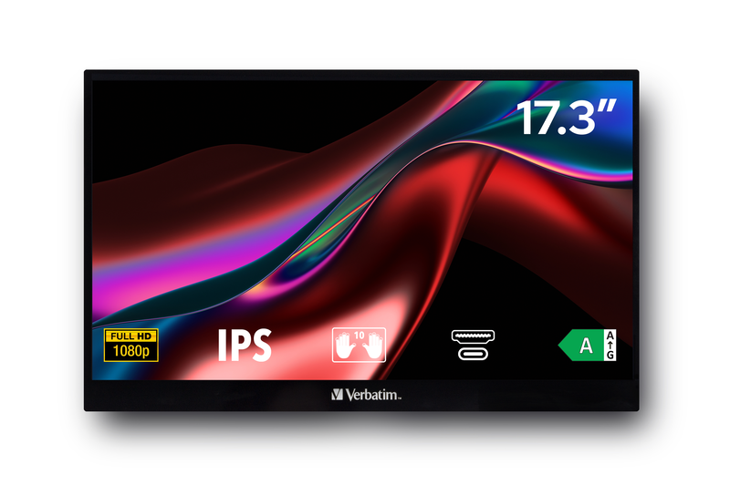 Verbatim pmt-17 17.3" monitor ips 1920x1080, , medium-null
