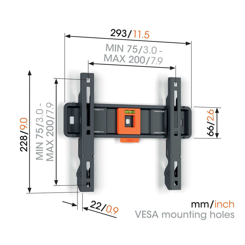 Vogels TVm1203 fixed TV wall mount 19-50&rdquo; black, , medium-null