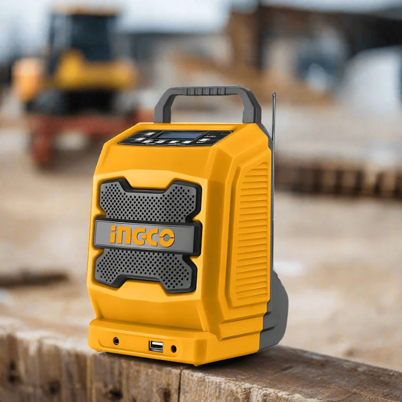 Ingco cjrli2001 cordless radio with bluetooth 20v solo, , medium-null