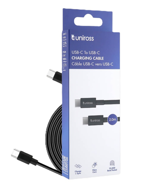 Uniross cable USB-c to USB-c cable 2.0m uca006, , medium-null