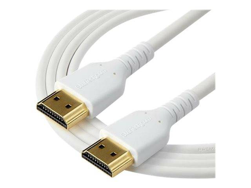 Startech.com 1m premium certified HDMI 2.0 cable with ethernet /  HDMI (m) to HDMI (m) / 1m / white, , medium-null