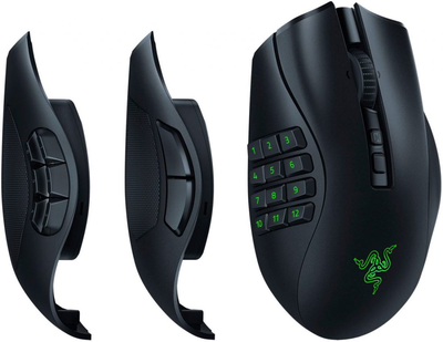 Razer naga v2 pro wireless modular mmo gaming mouse, Black, medium