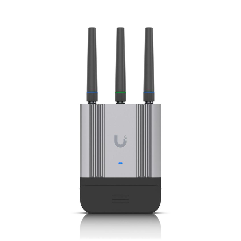 Ubiquiti unifi mobile router industrial lte cat4 ruggedized dual gbe poe failover Wi-Fi 4 white umr-industrial-null