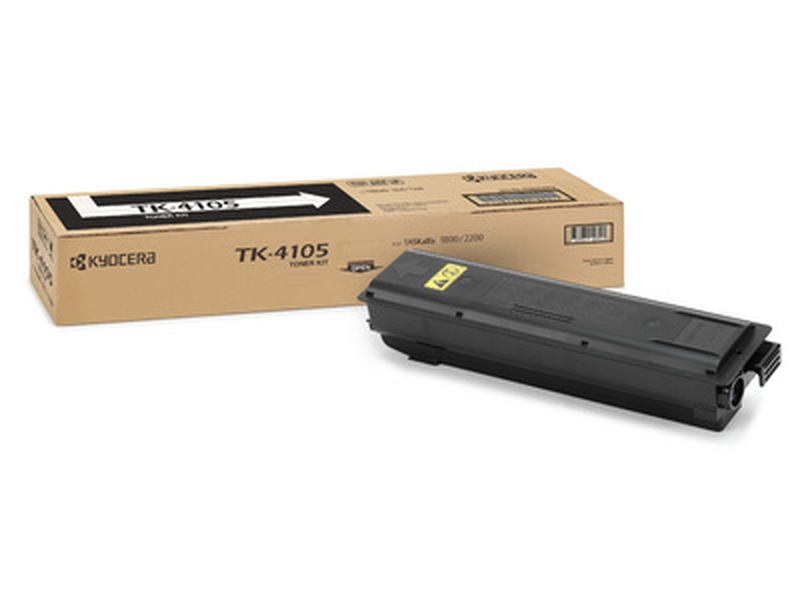 Kyocera tk-4105 black original toner cartridge 15,000 pages for taskalfa 1800 2200-null
