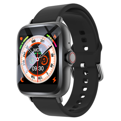 Denver smartwatch bluetooth calls & athletic performance functions, Black, medium