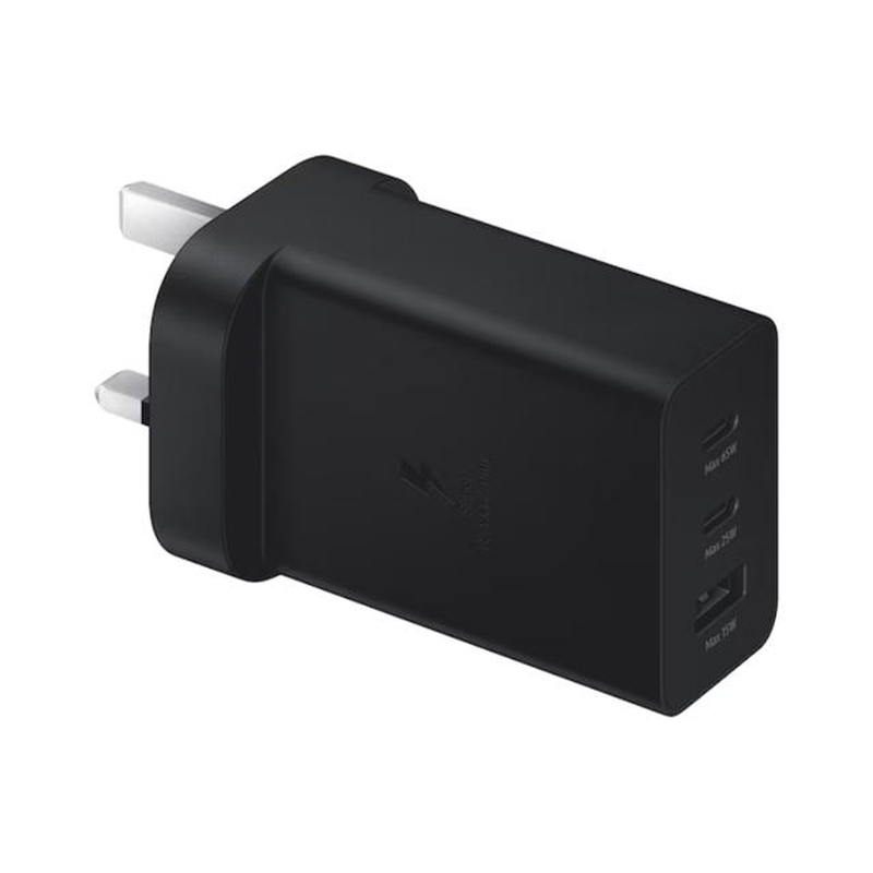 Samsung 65w uk trio charger &ndash; black-null
