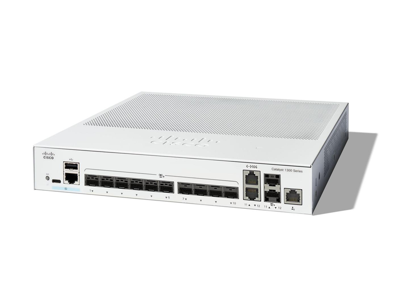 Cisco catalyst 1300-12xs | 1GB ddr4 | 512mb flash | 12-port 10g l3 smart switch, , medium-null
