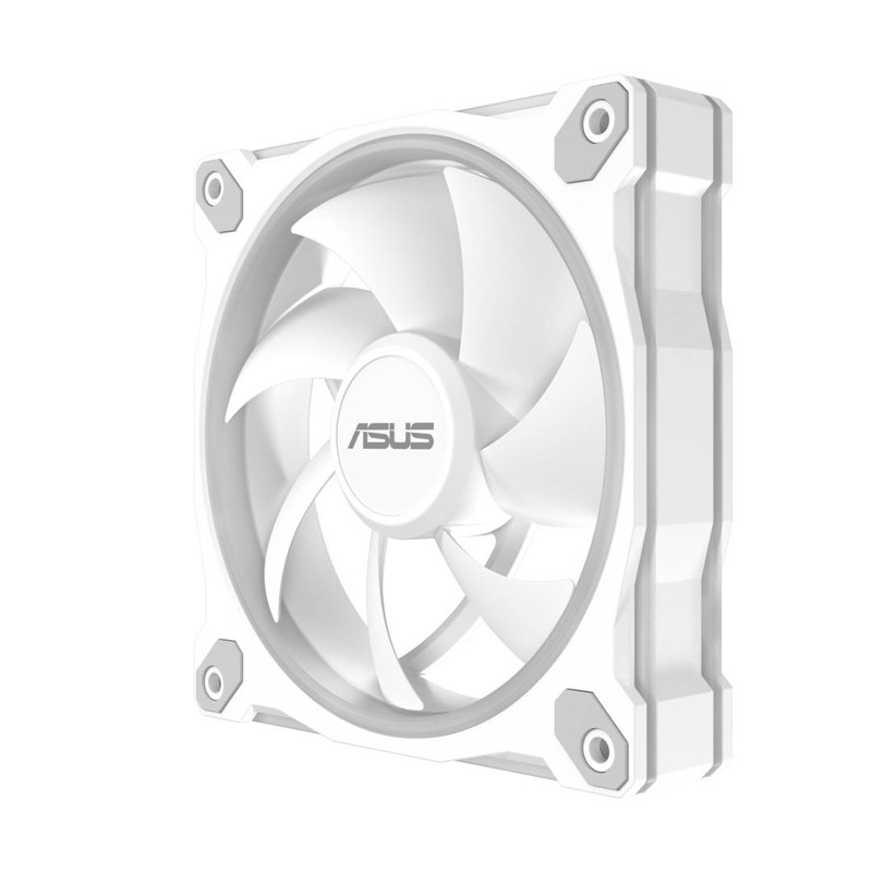 Asus prime mr120 argb 120mm pwm case fan triple pack 1600rpm 58cfm 20 addressable rgb leds white-null