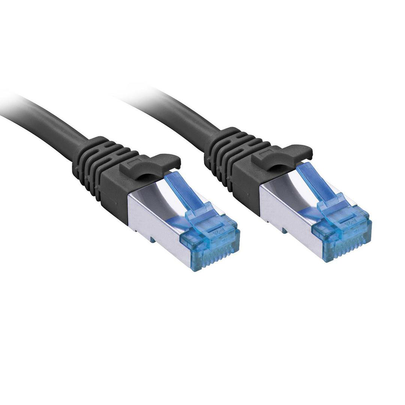 Lindy / patch cable / rj-45 (m) to rj-45 (m) / 30 m / sftp, pimf / cat 6a / ieee 802.3af/ieee 802.3at / molded, snagless, stranded / black-null