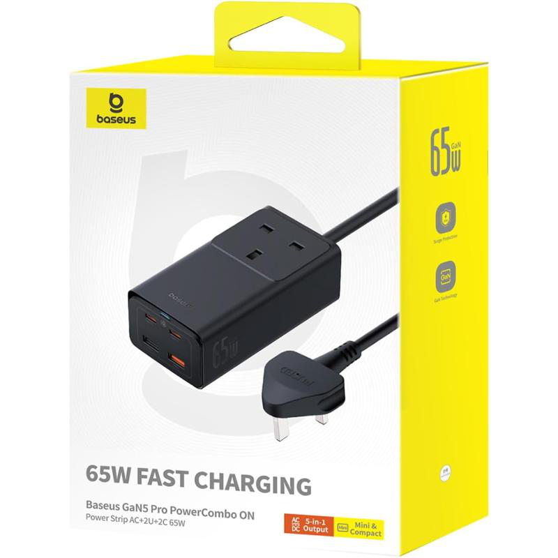 Baseus φορτιστης 100w 2c+2u - μαυρο, , medium image number null