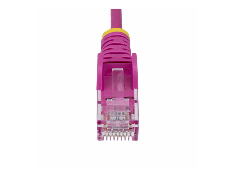 Startech.com 10m pink slim cat6 ethernet cable, snagless, 28awg, lszh / patch cable / rj-45 (m) to rj-45 (m) / 10 m / 3.6 mm / utp / cat 5/5e/6 / ieee 802.3bt / halogen-free, snagless, stranded copper / pink-null