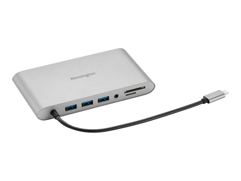 Kensington uh1440p k33853ww USB-c mobile docking station HDMI displayport vga dual display 85w pd sd gbe grey-null